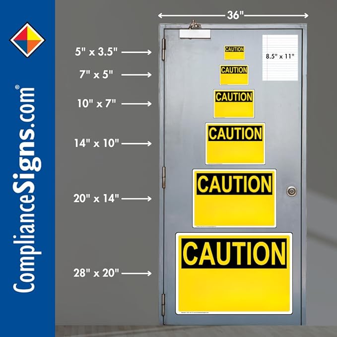 ComplianceSigns.com DANGER High Voltage 480 Volts OSHA Safety Label Decal, 5x3.5 in. 4-Pack Vinyl for Electrical, Made in USA