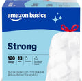 Amazon Basics Trash Bags, Tall Kitchen Drawstring, 13 Gallon, Packaging May Vary by AmazonBasics