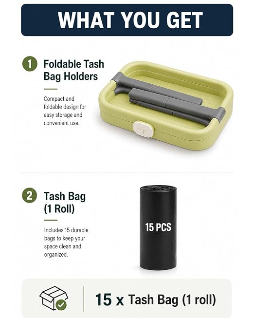 Portable Trash Bag Holder – Foldable & Lightweight Trash Bag Stand, Collapsible - Image 6