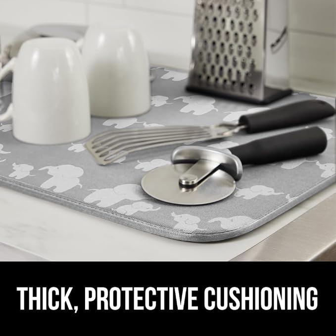 GORILLA GRIP Ultra Water Absorbent Microfiber Dish Drying Mat, Slip Resistant - Image 7