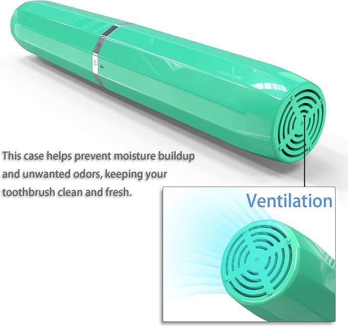 Long Ventilated Electric Toothbrush Travel Case, Portable Holder, Fits Most - Image 7