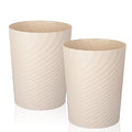 Plastic Small Bathroom Trash Can Wastebasket Garbage Can, 2 Pack | Sturdy-Easy by UUJOLY