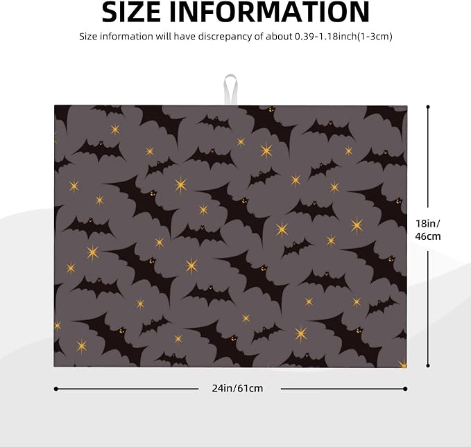 Star Bats Witchy Dish Drying Mat - Image 2