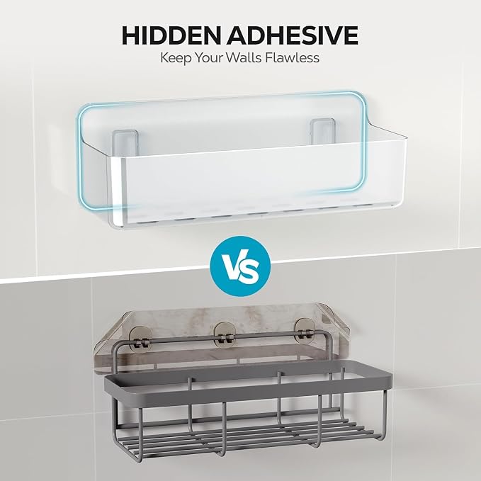 Nieifi Adhesive Shower Shelves, 2 Pieces - Image 6