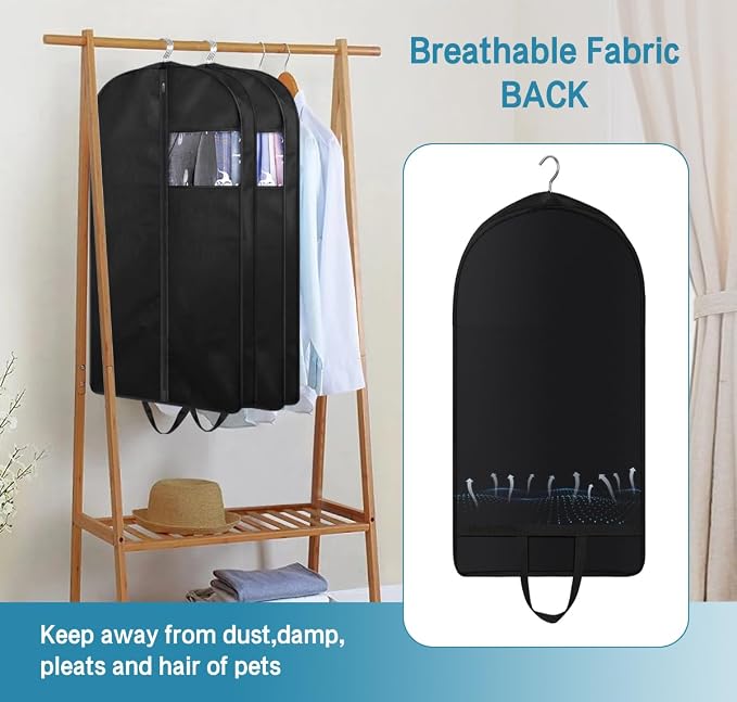 KIMBORA 35" Garment Bags for Hanging Clothes Travel - Image 6