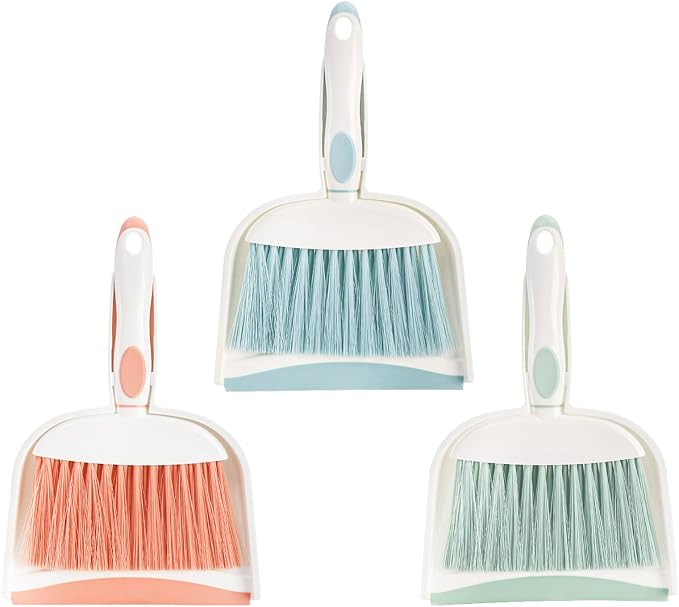 Frcctre 3 Pack Small Dustpan and Brush Set by Frcctre