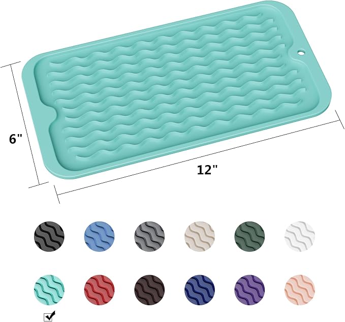 ZLR Silicone Sink Caddy & Sponge Holder, Mint Green | Sink Organizer - Image 6