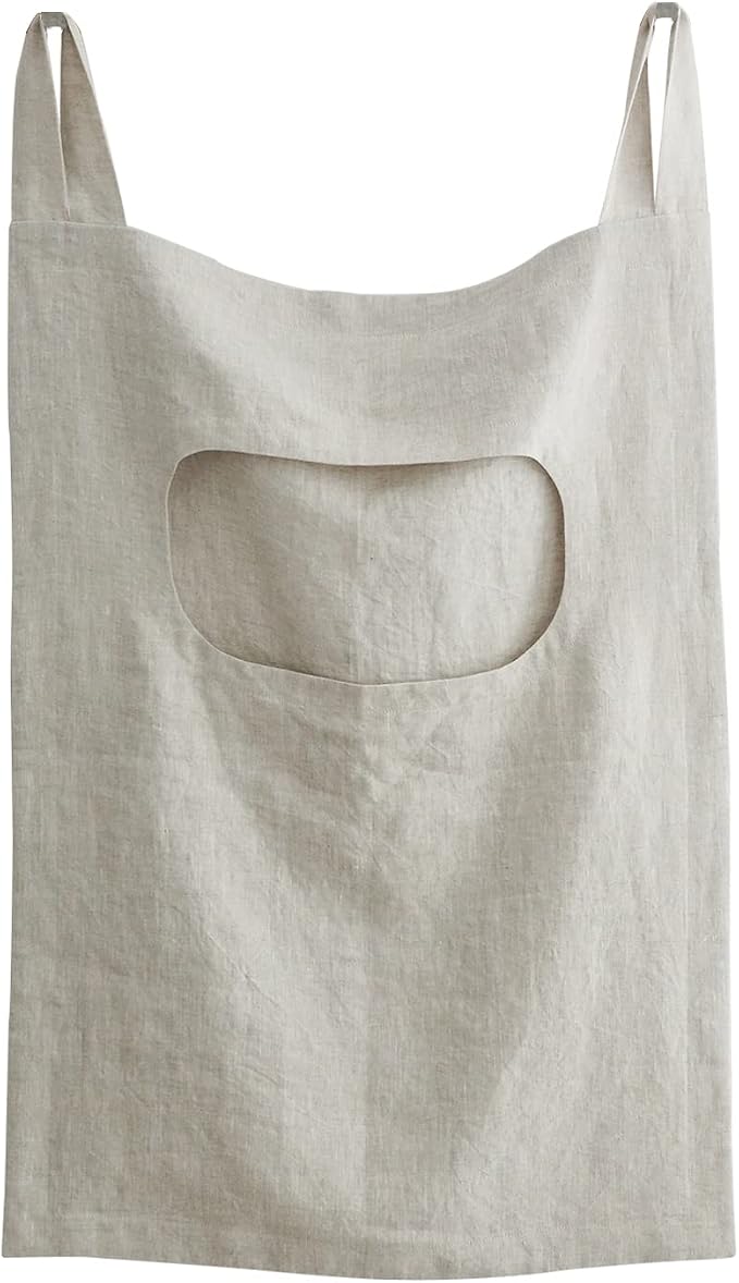 Amazhiyu 100% Linen Door Hanging Laundry Hamper Bag, 19x27 Inches by Amazhiyu