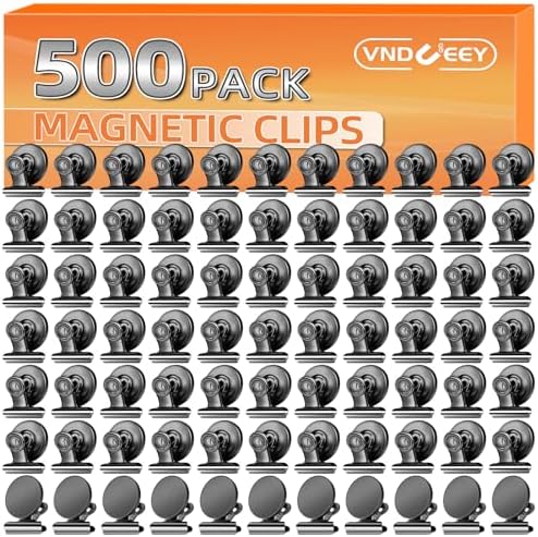 VNDUEEY 500 Pack Fridge Magnets Refrigerator Magnets, Strong Magnetic Clips by VNDUEEY
