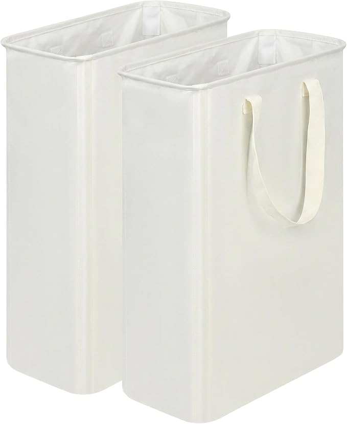 efluky 2 Pack Slim Laundry Basket, Narrow Laundry Hamper by efluky