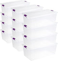 Sterilite 12-Pack 110 Quart ClearView Latch Box, Stackable Organizer Bins by Sterilite