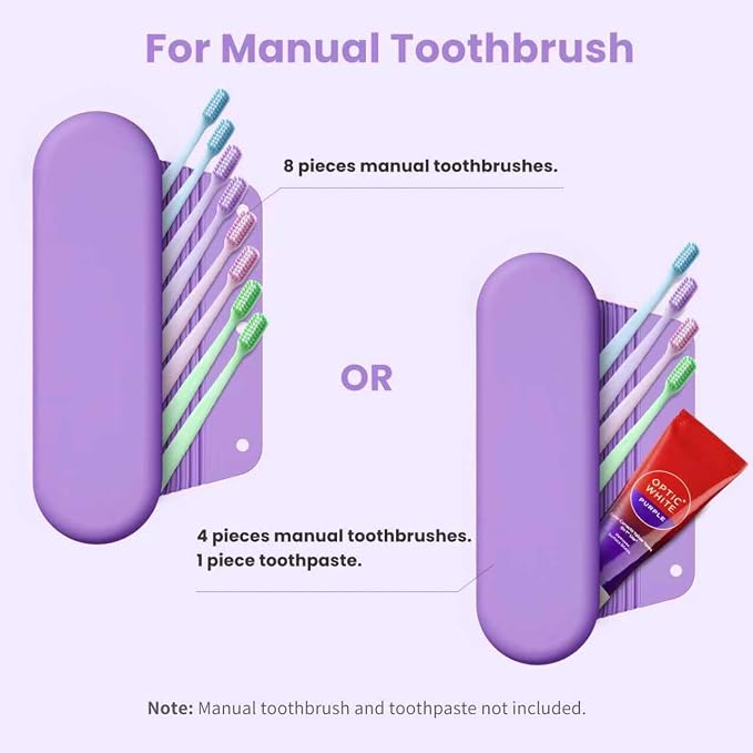 Silicone Electric Toothbrush Travel Case, Manual Toothbrush Travel Cover - Image 3