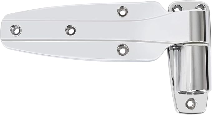 Kason 1245-187-54 Reversible Cam-Rise Hinge Chrome Finish for Freezer/Cooler/Refrigerator, 1245-644-54 (Flush)
