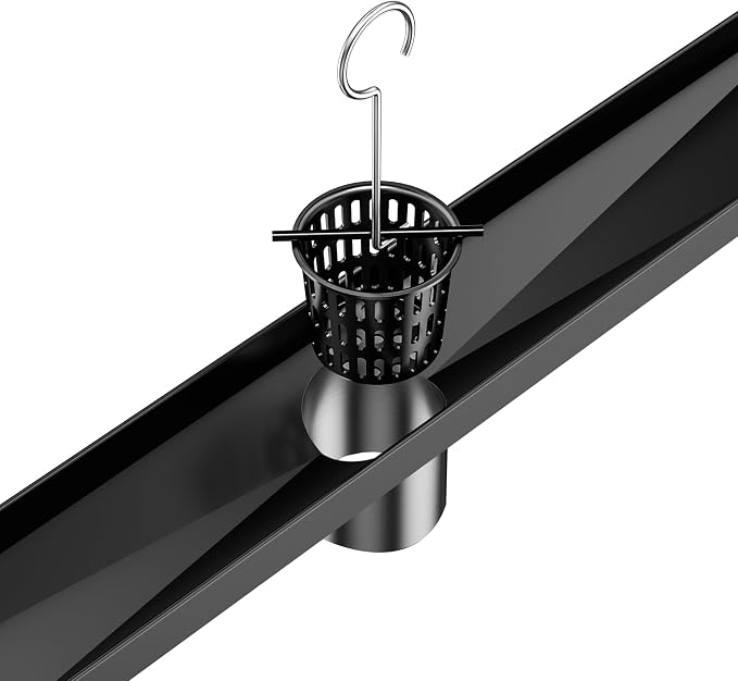 Neodrain Black Strainer-Hook, Only Fit Neodrain Shower Drain | 304 Stainless - Image 6