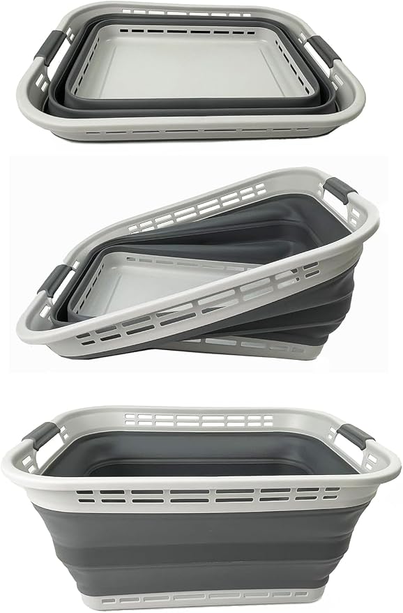 SAMMART 42L Collapsible Plastic Laundry Basket - Image 6