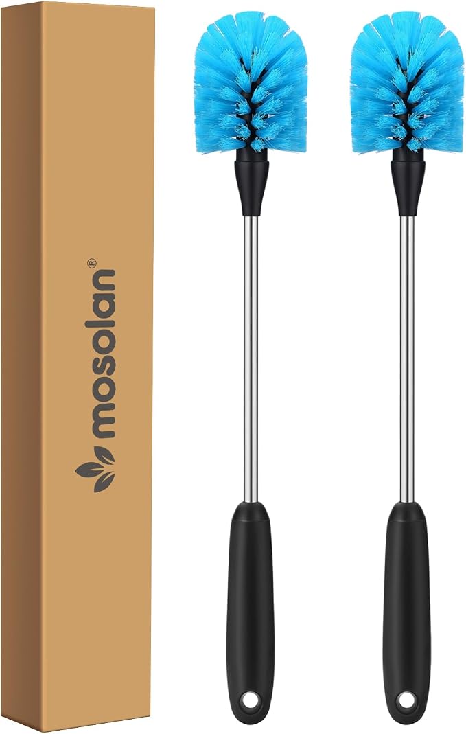 MOSOLAN Stainless Steel Water Bottle Cleaning Scrubbing Brush, 15 in | 2 Pack by mosolan