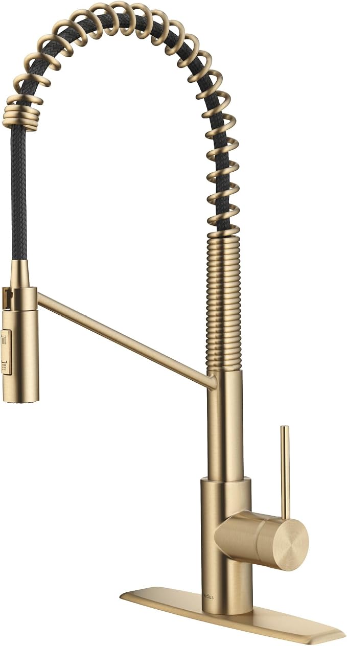 KRAUS Oletto Commercial Style Single Handle Pull Down Kitchen Faucet by Unknown