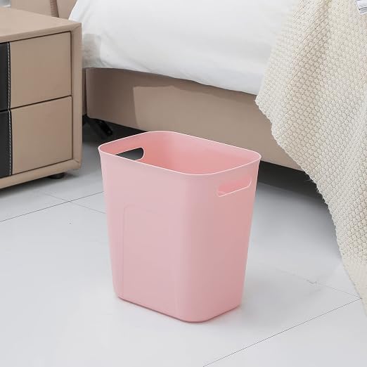 UUJOLY Plastic Small Bathroom Trash Can Wastebasket, 3.5 Gallon, Laundry Room - Image 2