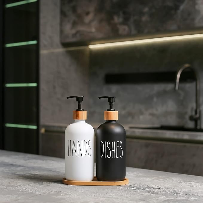 MOMEEMO Soap Dispenser Set, Suitable - Image 3