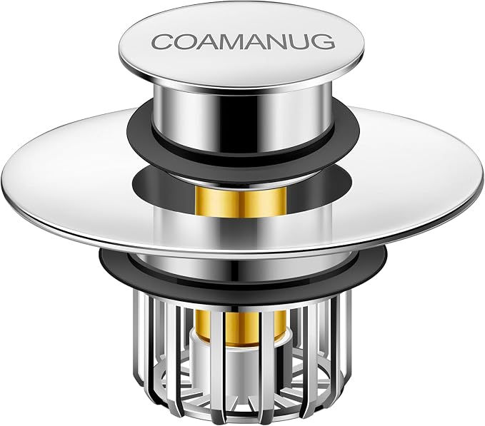 coamanug Bathtub Stopper | Shower Drain Hair Catcher, Pop-up Tub Stopper by coamanug