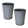 Bath Bliss 5 Liter Small Wastebasket | 2 Pack | Round Open Top | Trash Can | by BathBliss