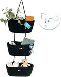 OrganiHaus Over the Door Organizer, Woven Rope Hanging Baskets by OrganiHaus