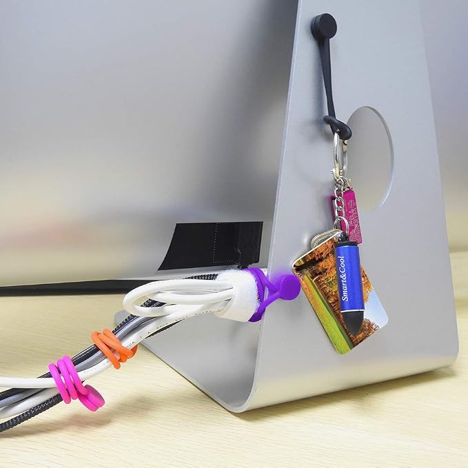 SMART&COOL Reusable Silicone Magnetic Cable Ties, Holding Stuff, Book Markers - Image 3