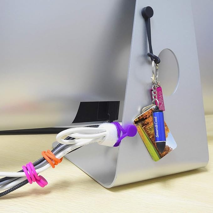 SMART&COOL Reusable Silicone Magnetic Cable Ties, Holding Stuff, Book Markers - Image 3