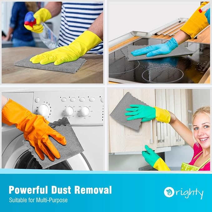 Orighty Microfiber Cleaning Cloth, 400 Pack Highly Absorbent Cleaning Rags - Image 6