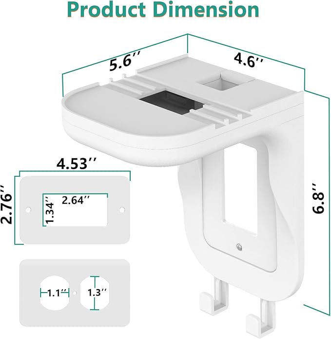 WALI Outlet Shelf Wall Holder, Fit - Image 3