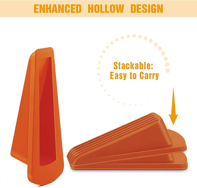 Crosize 5 Pack Door Stoppers for Bottom of Door, Rubber Door Stops | Premium - Image 5