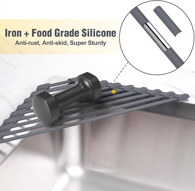 Tomorotec Roll Up Dish Drying Rack - Image 5