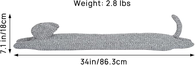 34 Inch 3LB Heavy Duty Under Door Draft Stopper, Decorative Soundproof Door - Image 2