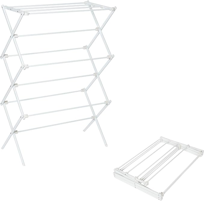 Honey-Can-Do 6-Tier Collapsible Clothes Drying Rack, No Assembly, then folds by Honey-Can-Do