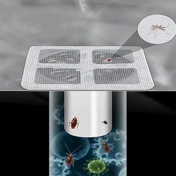 20 Pcs Disposable Shower Drain Hair Catcher Mesh Stickers | Bathroom Drain Trap - Image 5
