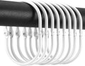 Shower Curtain Rings, Oval Snap Shower Rings by Goowin