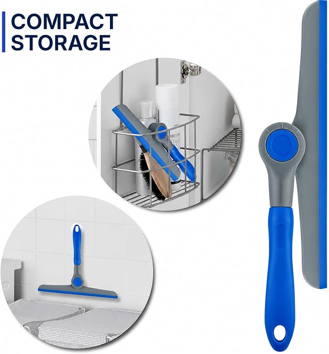 10" Heavy Duty Blue, Handheld Squeegee - Image 4