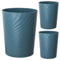 UUJOLY Plastic Small Bathroom Trash Can Wastebasket Garbage Can, Bluish Green by UUJOLY