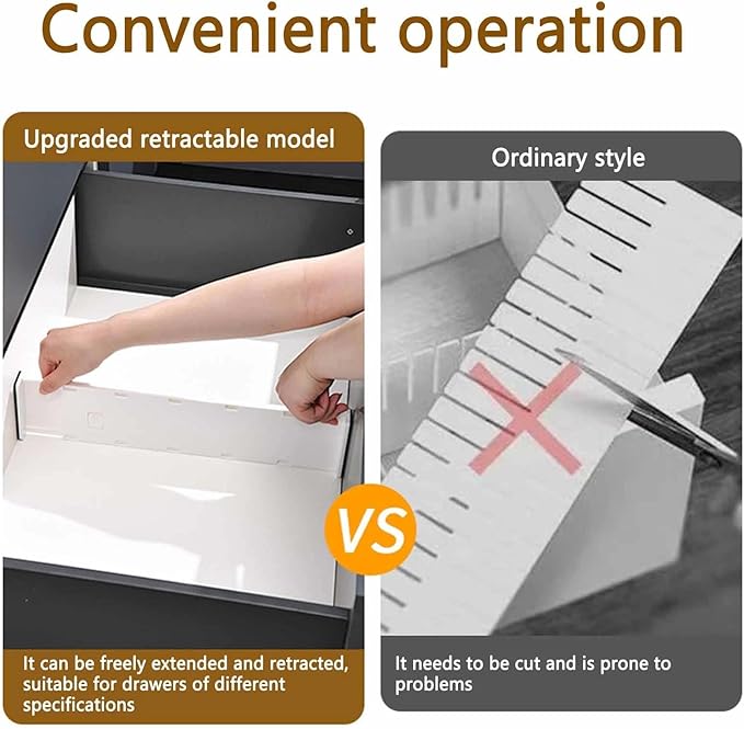 12 Pack Drawer Dividers for Clothes, 3.15" High 10.83"-17.97" Adjustable Expandable Dresser Drawer Organizer, Clear Plastic Separators for Dresser, Baby Clothing, Underwear, Cosmetic