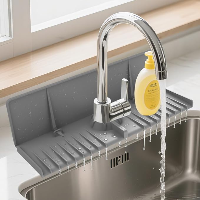 Silicone Faucet Mat for Kitchen Sink by Gosmol