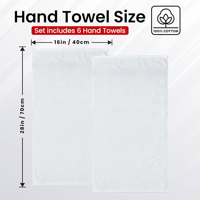 Infinitee Xclusives 100% Cotton Hand Towels - Image 3