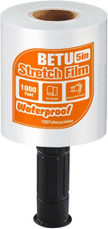 Stretch Film Shrink Wrap for Moving Supplies x 1000ft, Industrial Strength by BETU