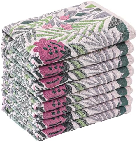 Cotton Vintage Flower Dish Towels, 16x15 Inch by STASOPTK
