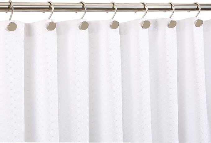 CHICTIE Nickel Shower Curtain Hooks, Rustproof Shower Curtain Rings - Image 4