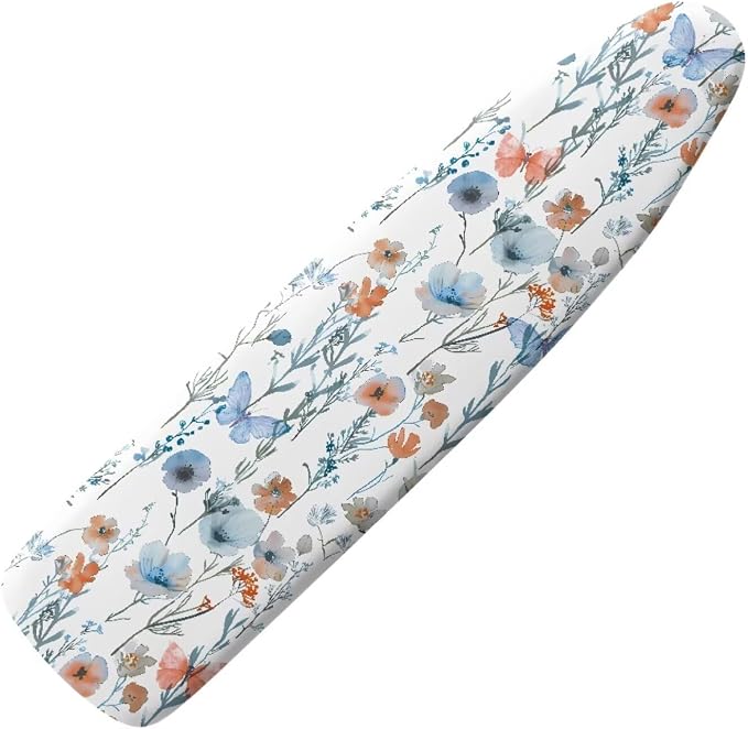 Ironing Board Cover, Standard Size 15x54, Poppy Art Print, Elastic Edge by Unknown
