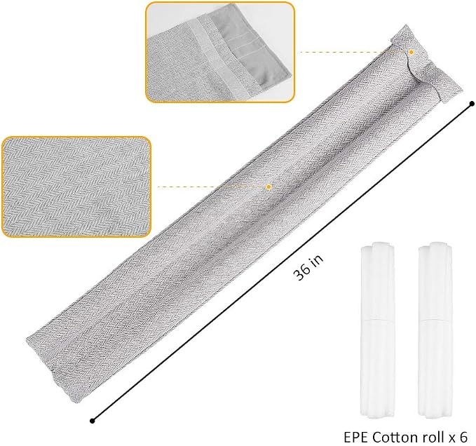 36 Inch Under Door Stopper, Door Noise Blocker | Double Sided Door Stopper - Image 2