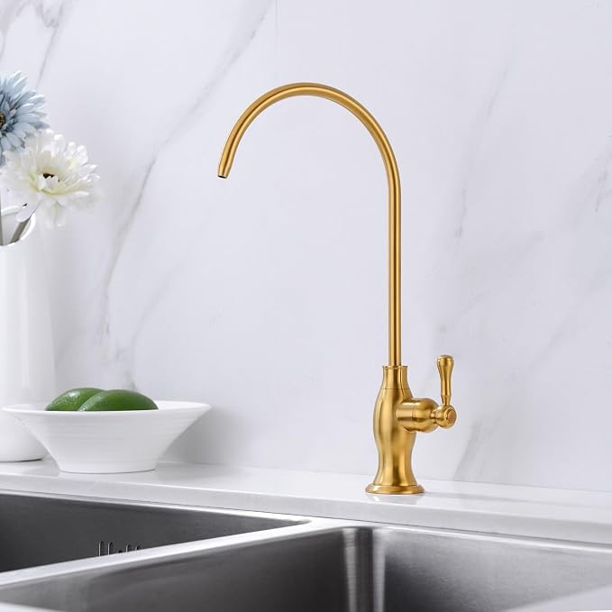 Delle Rosa Brushed Gold Drinking Water Faucet, Commercial Water Filtration - Image 11