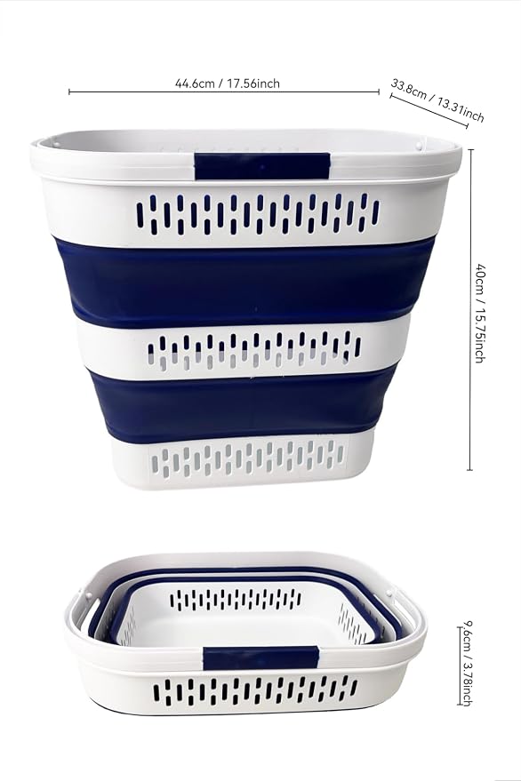 SAMMART 38L Collapsible Plastic Laundry Basket - Image 6