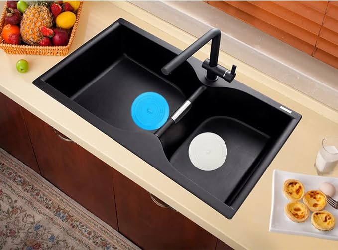 V-TOP Bath Tub Drain Stopper 2 Pack, 6 inch Silicone Drain Cover Tub Plug | - Image 5