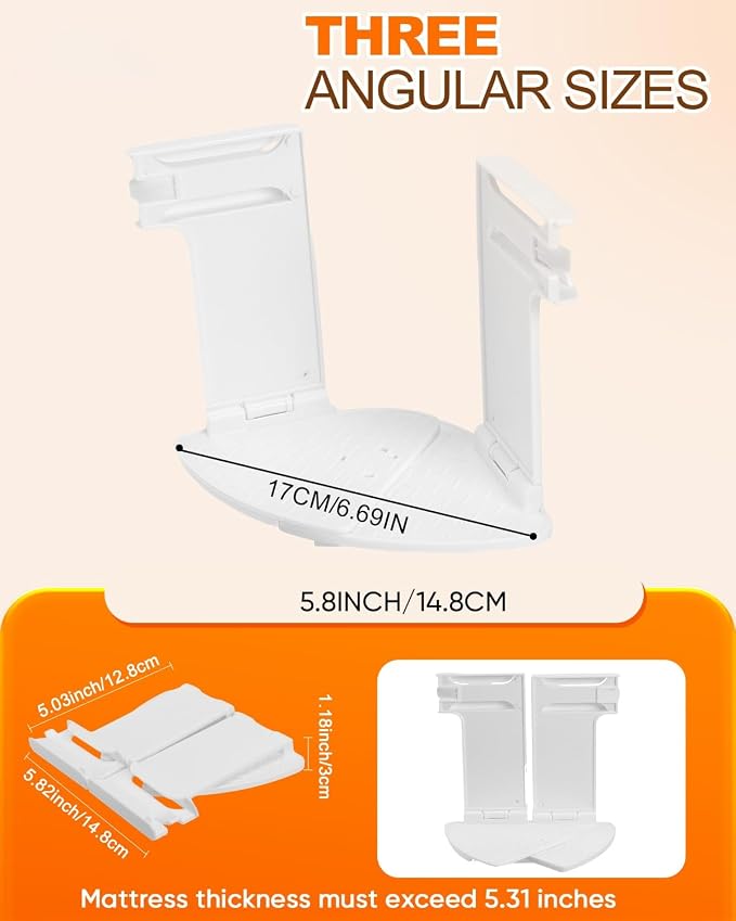 6 Pack Bed Sheet Holders, Heavy-Duty Corner Sheet Grippers | Foldable snap lock - Image 3